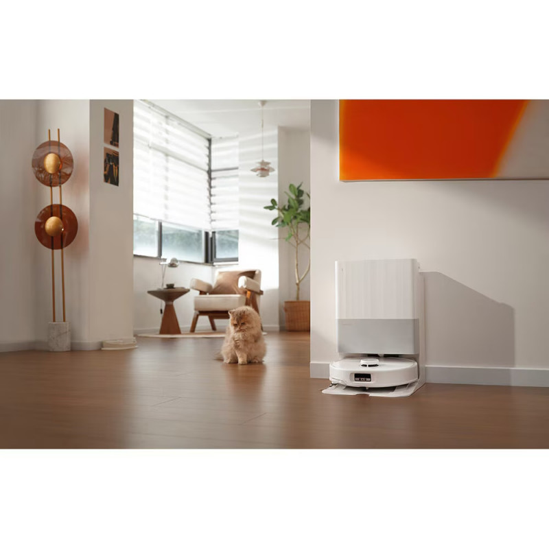 Aspirator robot Roborock Q Revo Edge 5V1 QRES52-00, 18500 Pa, 5200 mAh, 66 W, cartografiere 3D LiDAR, Reactive AI, FlexiArm, stație de încărcare, autonomie de până la 3 ore, negru