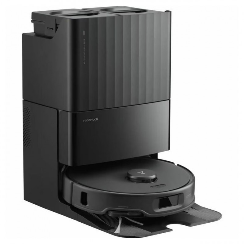 Aspirator robot Roborock Q Revo Edge 5V1 QRES52-00, 18500 Pa, 5200 mAh, 66 W, cartografiere 3D LiDAR, Reactive AI, FlexiArm, stație de încărcare, autonomie de până la 3 ore, negru
