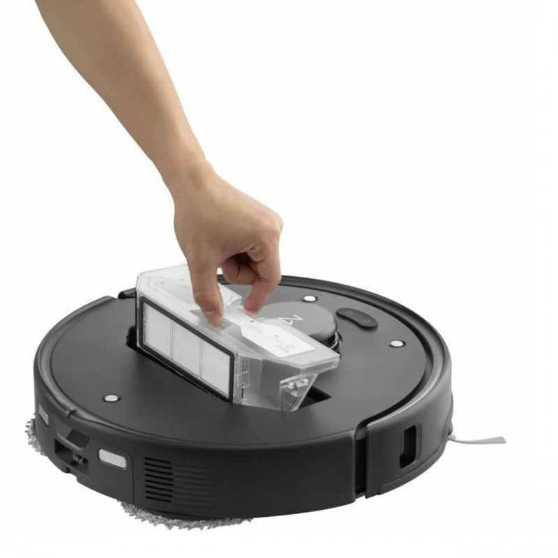 Aspirator robot Roborock Q Revo Edge 5V1 QRES52-00, 18500 Pa, 5200 mAh, 66 W, cartografiere 3D LiDAR, Reactive AI, FlexiArm, stație de încărcare, autonomie de până la 3 ore, negru