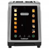Prăjitor de pâine Cuisinart SimpliTouch XL RBT2200U, 1000 W, 6 trepte de prăjire, 5 programe, comenzi tactile, centrare automată, inox/negru
