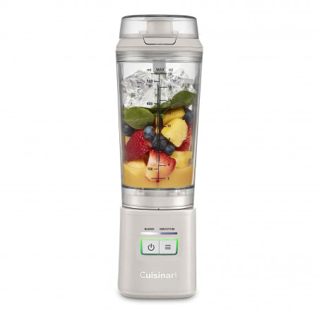 Blender portabil Cuisinart Blast & Go PBL100E, 120 W, 500 ml, 20.000 rpm, 2 moduri, fără BPA, încărcare USB-C, alb
