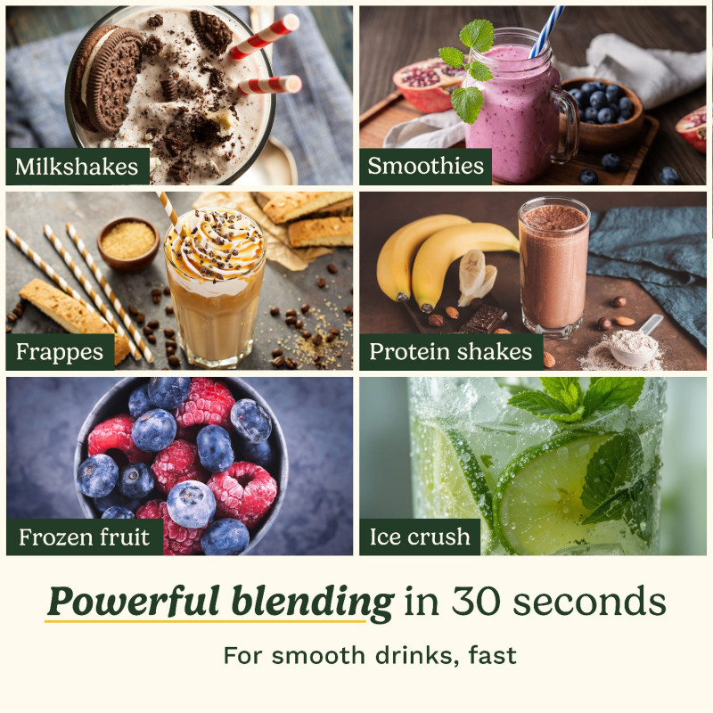 Blender portabil Cuisinart Blast & Go PBL100E, 120 W, 500 ml, 20.000 rpm, 2 moduri, fără BPA, încărcare USB-C, alb