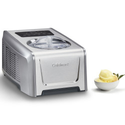 Mașină de înghețată Cuisinart Freeze Ease Pro ICE150E, 150 W, 1,5 l, 3 trepte, 4 programe, compresor, oțel inoxidabil