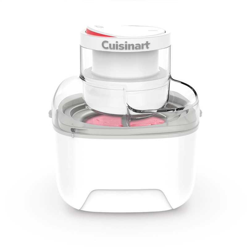 Mașină de înghețată Cuisinart Solo Scoops ICEM10E, 25 W, 475 ml, până la 8 bile de înghețată, alb