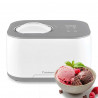 Mașină de înghețată Cuisinart Freeze Ease ICE90E, 100 W, 0,95 l, 3 programe, compresor, alb/gri