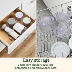 Aparat de înghețată Cuisinart Freeze Wand ICEFD10E, 250 W, 240 ml, 5 programe, fără BPA, funcționare silențioasă, alb