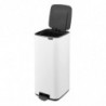 Cos de gunoi Brabantia Bo Pedal 1010120, 30 l, Inchidere usoara, Baza antiderapanta, Alb