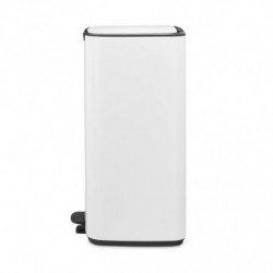 Cos de gunoi Brabantia Bo Pedal 1010120, 30 l, Inchidere usoara, Baza antiderapanta, Alb