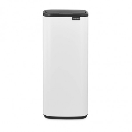 Coș de gunoi Brabantia Bo Touch 1010121, 30 l, deschidere lină și silențioasă, deschidere largă, alb