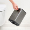 Coș de gunoi Brabantia Bo Pedal 1010126, 4 l, închidere ușoară, bază antiderapantă, gri