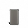 Coș de gunoi Brabantia Bo Pedal 1010128, 12 l, închidere ușoară, bază antiderapantă, gri