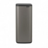 Coș de gunoi Brabantia Bo Touch 1010130, 30 l, deschidere lină și silențioasă, deschidere largă, gri