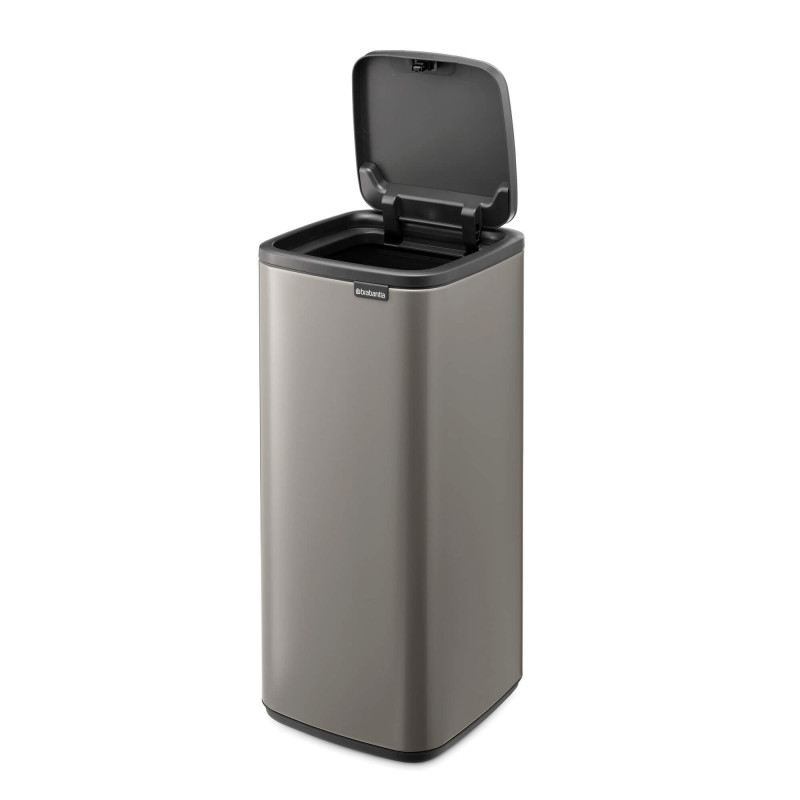 Coș de gunoi Brabantia Bo Touch 1010130, 30 l, deschidere lină și silențioasă, deschidere largă, gri