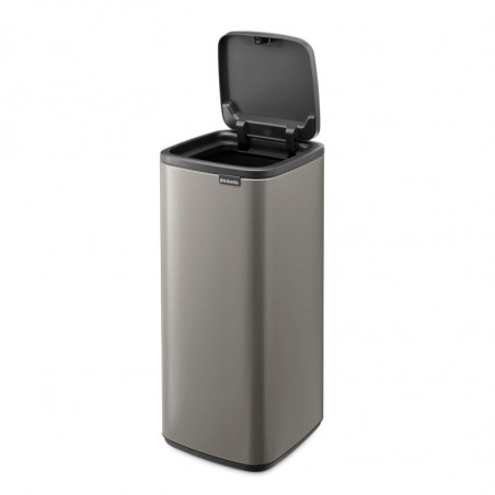Coș de gunoi Brabantia Bo Touch 1010130, 30 l, deschidere lină și silențioasă, deschidere largă, gri