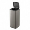 Coș de gunoi Brabantia Bo Touch 1010130, 30 l, deschidere lină și silențioasă, deschidere largă, gri