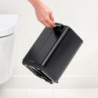 Coș de gunoi Brabantia Bo Pedal 1010136, 4 l, închidere ușoară, bază antiderapantă, negru