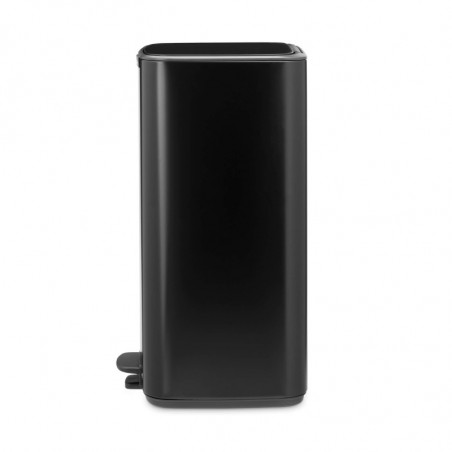 Coș de gunoi Brabantia Bo Pedal 1010139, 30 l, închidere ușoară, bază antiderapantă, negru