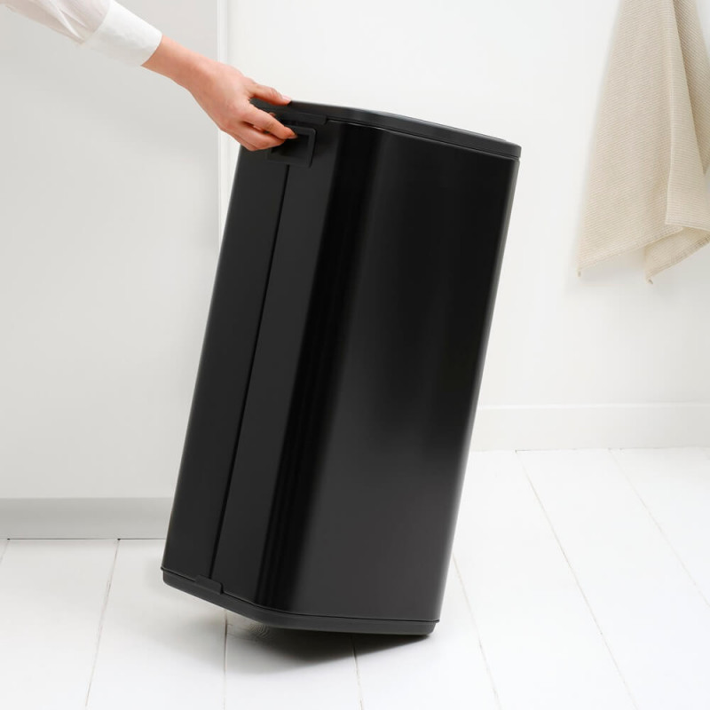 Coș de gunoi Brabantia Bo Touch 1010140, 30 l, deschidere lină și silențioasă, deschidere largă, negru