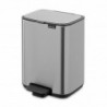 Coș de gunoi Brabantia Bo Pedal 1010141, 4 l, închidere ușoară, bază antiderapantă, rezistent la amprente, inox/mat