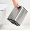 Coș de gunoi Brabantia Bo Pedal 1010142, 7 l, închidere lentă, bază cauciucată, rezistent la amprente, oțel inoxidabil