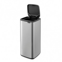 Coș de gunoi Brabantia Bo Touch 1010145, 30 l, Deschidere lină și silențioasă, Gaură mare, Rezistent la amprente, Oțel inoxidabil/Mat