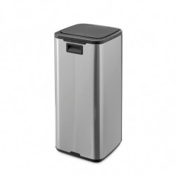 Coș de gunoi Brabantia Bo Touch 1010145, 30 l, Deschidere lină și silențioasă, Gaură mare, Rezistent la amprente, Oțel inoxidabil/Mat