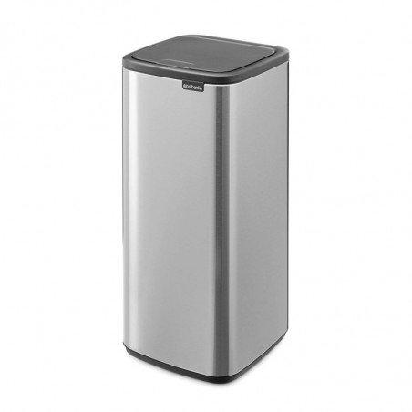 Coș de gunoi Brabantia Bo Touch 1010145, 30 l, Deschidere lină și silențioasă, Gaură mare, Rezistent la amprente, Oțel inoxidabil/Mat
