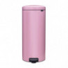 Coș de gunoi cu pedală Brabantia NewIcon 1010443, 30 l, închidere lentă, bază antiderapantă, roz