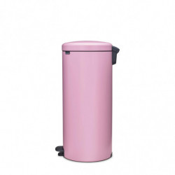 Coș de gunoi cu pedală Brabantia NewIcon 1010443, 30 l, închidere lentă, bază antiderapantă, roz