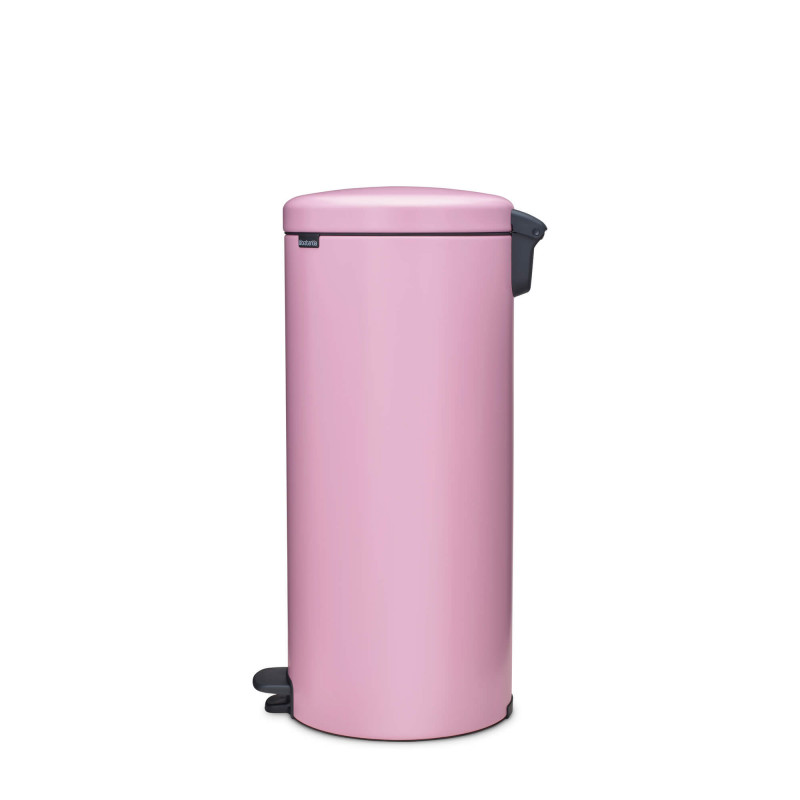 Coș de gunoi cu pedală Brabantia NewIcon 1010443, 30 l, închidere lentă, bază antiderapantă, roz