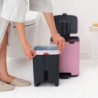 Coș de gunoi Brabantia Bo Pedal 1010445, 7 l, închidere lentă, bază cauciucată, roz