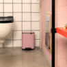Coș de gunoi Brabantia Bo Pedal 1010445, 7 l, închidere lentă, bază cauciucată, roz