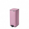 Coș de gunoi Brabantia Bo Pedal 1010447, 30 l, închidere ușoară, bază antiderapantă, roz