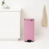 Coș de gunoi Brabantia Bo Pedal 1010447, 30 l, închidere ușoară, bază antiderapantă, roz