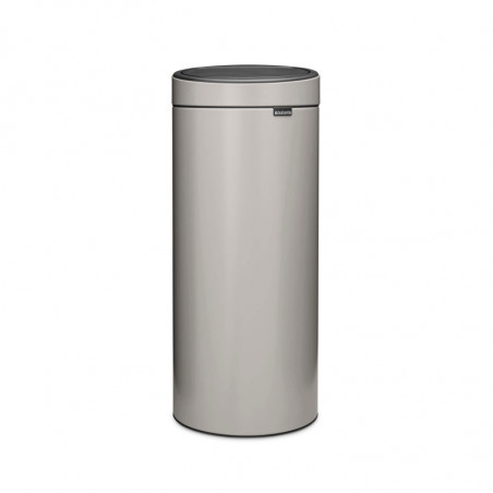 Coș de gunoi Brabantia Touch Bin New 1010459, 30 l, închidere silențioasă și lină, gri deschis