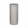 Coș de gunoi Brabantia Touch Bin New 1010459, 30 l, închidere silențioasă și lină, gri deschis