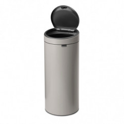 Coș de gunoi Brabantia Touch Bin New 1010459, 30 l, închidere silențioasă și lină, gri deschis
