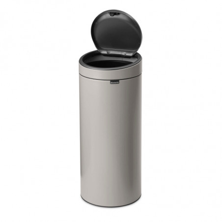Coș de gunoi Brabantia Touch Bin New 1010459, 30 l, închidere silențioasă și lină, gri deschis