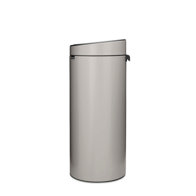 Coș de gunoi Brabantia Touch Bin New 1010459, 30 l, închidere silențioasă și lină, gri deschis