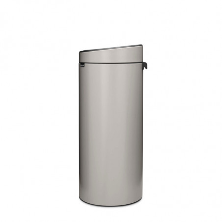 Coș de gunoi Brabantia Touch Bin New 1010459, 30 l, închidere silențioasă și lină, gri deschis