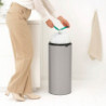 Coș de gunoi Brabantia Touch Bin New 1010459, 30 l, închidere silențioasă și lină, gri deschis