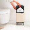 Coș de gunoi Brabantia Bo Small Hi 1010461, 7 l, cu capac ridicat, deschidere lină și silențioasă, bază antiderapantă, bej