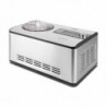 Aparat pentru înghețată și iaurt Caso IceCreamer 3298, 180 W, 2 l, 4 programe, LED, fără răcire prealabilă, compresor, oțel inoxidabil