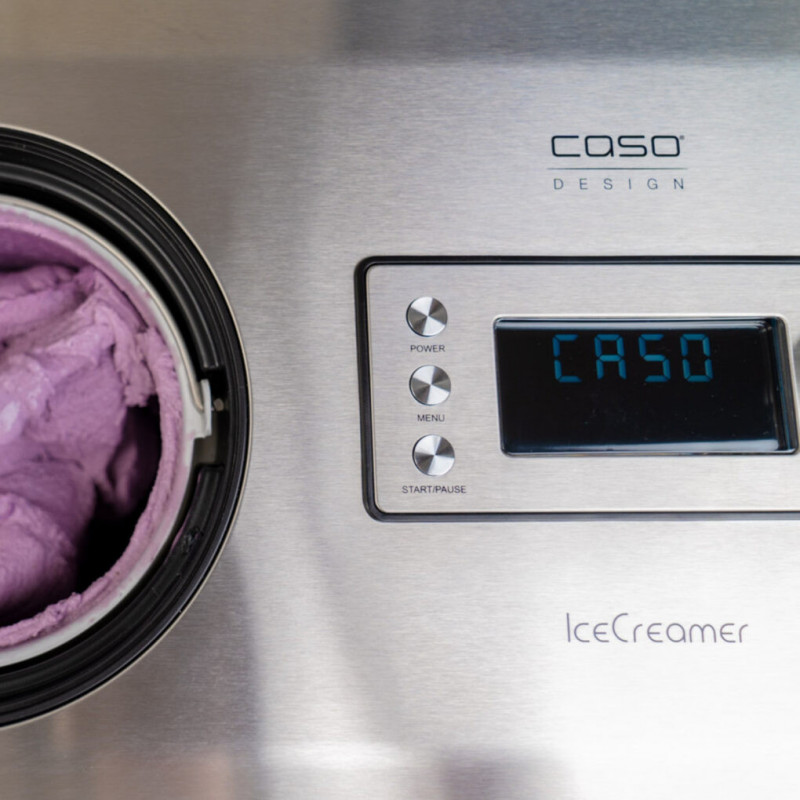 Aparat pentru înghețată și iaurt Caso IceCreamer 3298, 180 W, 2 l, 4 programe, LED, fără răcire prealabilă, compresor, oțel inoxidabil