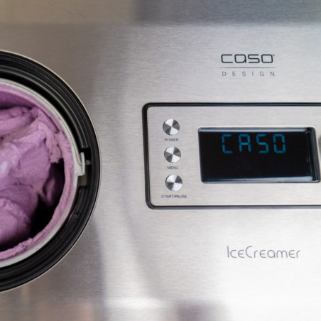 Aparat pentru înghețată și iaurt Caso IceCreamer 3298, 180 W, 2 l, 4 programe, LED, fără răcire prealabilă, compresor, oțel inoxidabil
