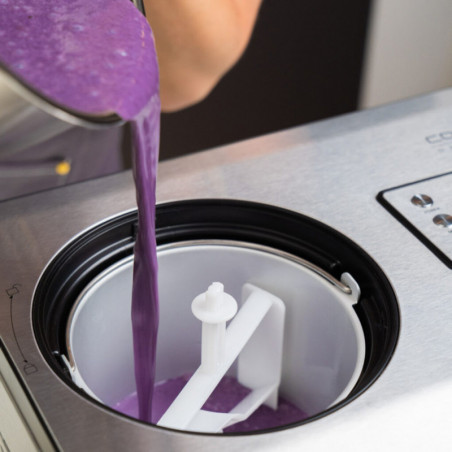 Aparat pentru înghețată și iaurt Caso IceCreamer 3298, 180 W, 2 l, 4 programe, LED, fără răcire prealabilă, compresor, oțel inoxidabil