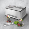 Aparat pentru înghețată și iaurt Caso IceCreamer 3298, 180 W, 2 l, 4 programe, LED, fără răcire prealabilă, compresor, oțel inoxidabil
