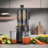 Storcator cu presare la rece slow juicer Caso Juice Fit Pro, 250 W, 1 l, 40 rpm, Safety Stop, Functionare silentioasa, Negru mat