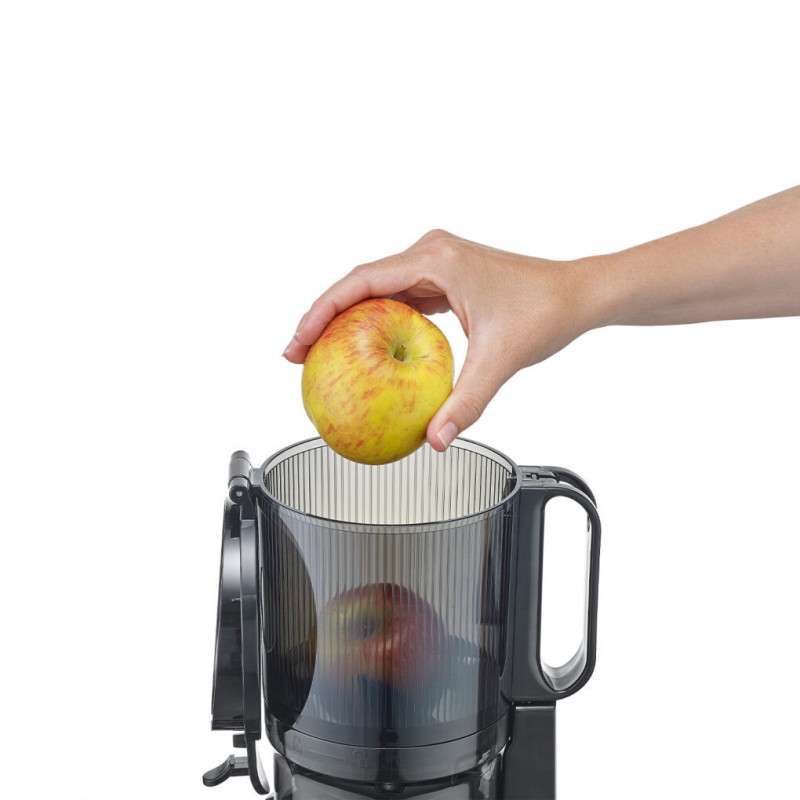 Storcator cu presare la rece slow juicer Caso Juice Fit Pro, 250 W, 1 l, 40 rpm, Safety Stop, Functionare silentioasa, Negru mat
