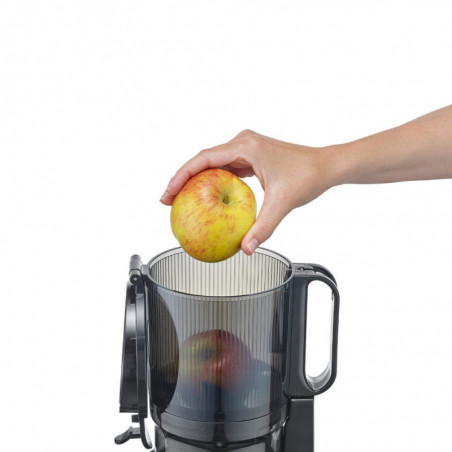 Storcator cu presare la rece slow juicer Caso Juice Fit Pro, 250 W, 1 l, 40 rpm, Safety Stop, Functionare silentioasa, Negru mat